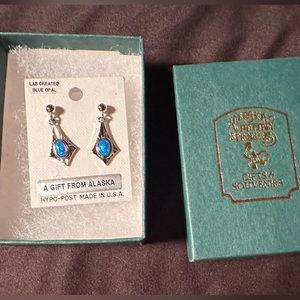 Beautiful silver and blue earrings